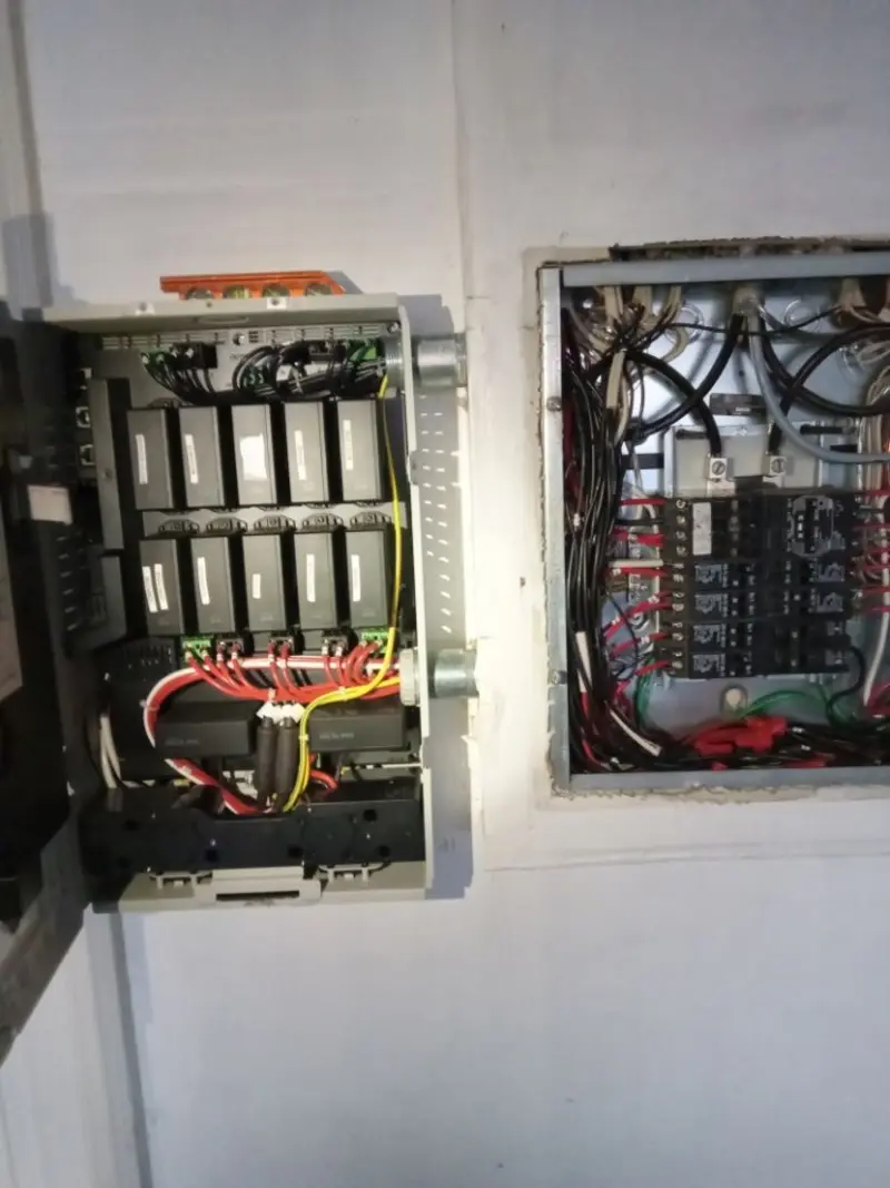 Electrical panel upgrade completed for Security Camera Wiring in Lafayette